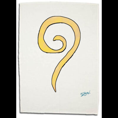 Curl Logo Tea Towel Thumbnail